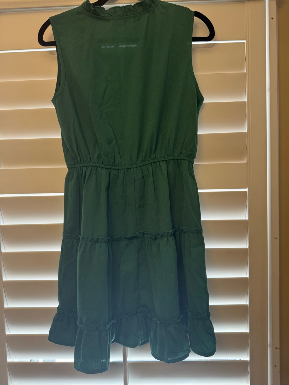Cupshe Women’s Small Emerald Green Tiered Mini Dress NWT Ruffle Boho - Picture 5 of 10